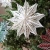 Paper Christmas Star Hanging Ornament 30cm 40cm for Indoor Holiday Decor
