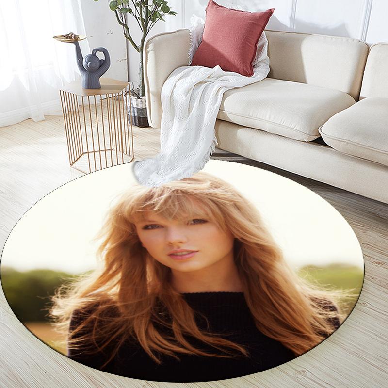 Taylor pattern round rug,Carpet Rug for Living Room Bedroom Playroom ,Non-slip Floor Mat,Holiday Gifts and Birthday Gifts.