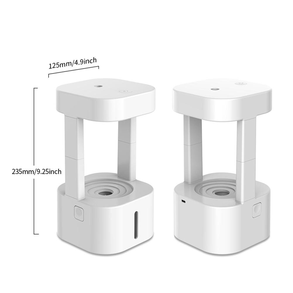 

Портативная машина для распыления тумана, эфирное масло, ароматерапия, увлажнители воздуха, диффузоры, 580 мл, антигравитационный увлажнитель с каплями воды и подсветкой