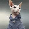 Sıcak Kış Kedi Kapüşonlu Ragdoll Devon Rex Sphynx British Shorthair - Polar Astarlı Kalın Evcil Hayvan Kazak