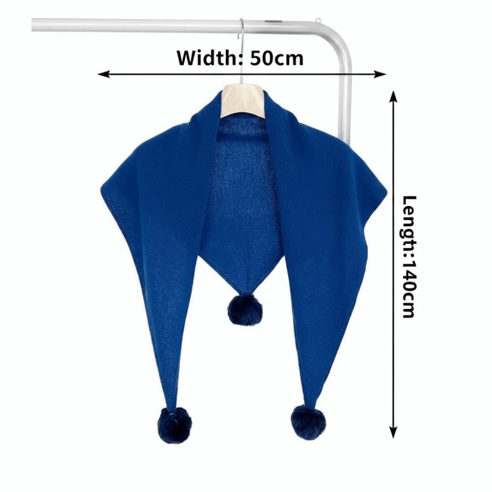 Pure Color Triangle Scarf Soft Fabric Neck Scarves Elegant Winter Scarf Women
