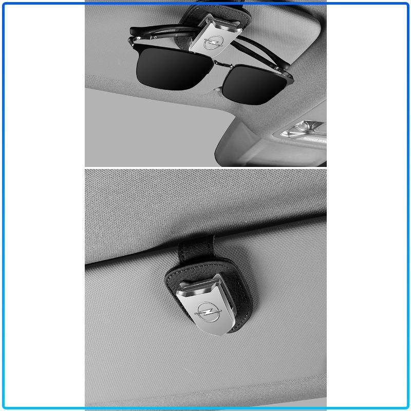 Auto Logo Car Eyeglass Holder Glasses Storage Clip Accessories For Opel Astra H G J Insignia Mokka Zafira Corsa Vectra B C D