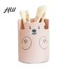 Study Table Pen Holder Cute Bear 2-in-1 & Phone Stand, Macaron Colors Desk Organizer, Large Organizer Capacity Storage for Pens Makeup Brushes