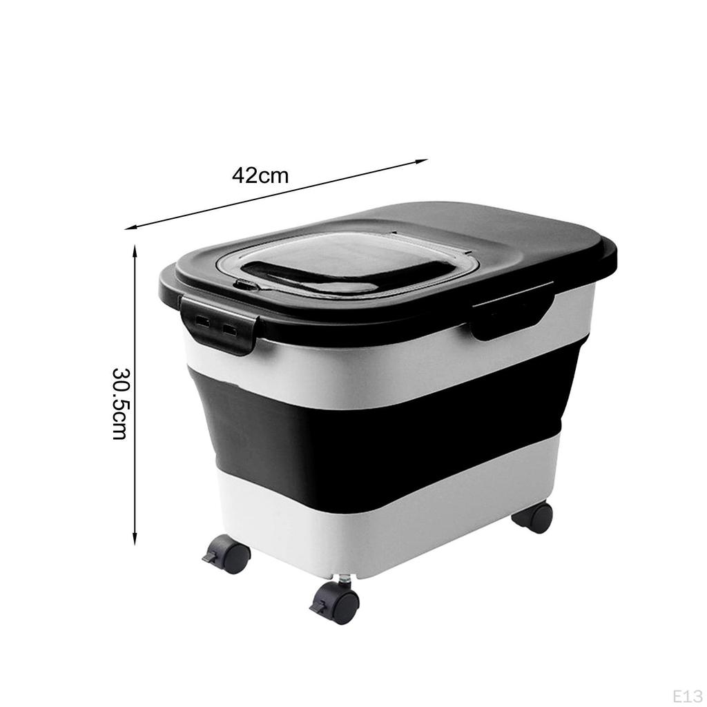 Cat Food Storage Container Box Organizer Large Leakproof Grains Rice