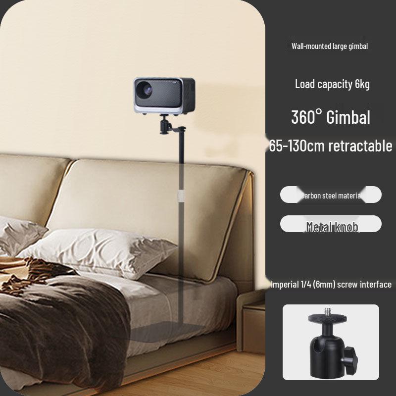 Universellt projektorstativ utan borrning: Golv-, Skrivbords-, Soff- eller Väggmonterad, Kompatibel med XGIMI, Dangbei, JMGO.