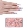 600x/Box French Tip False Nails Press On Nail Almond False Nails Full Cover Stick On Nail  Ballerinas Artificial Nails