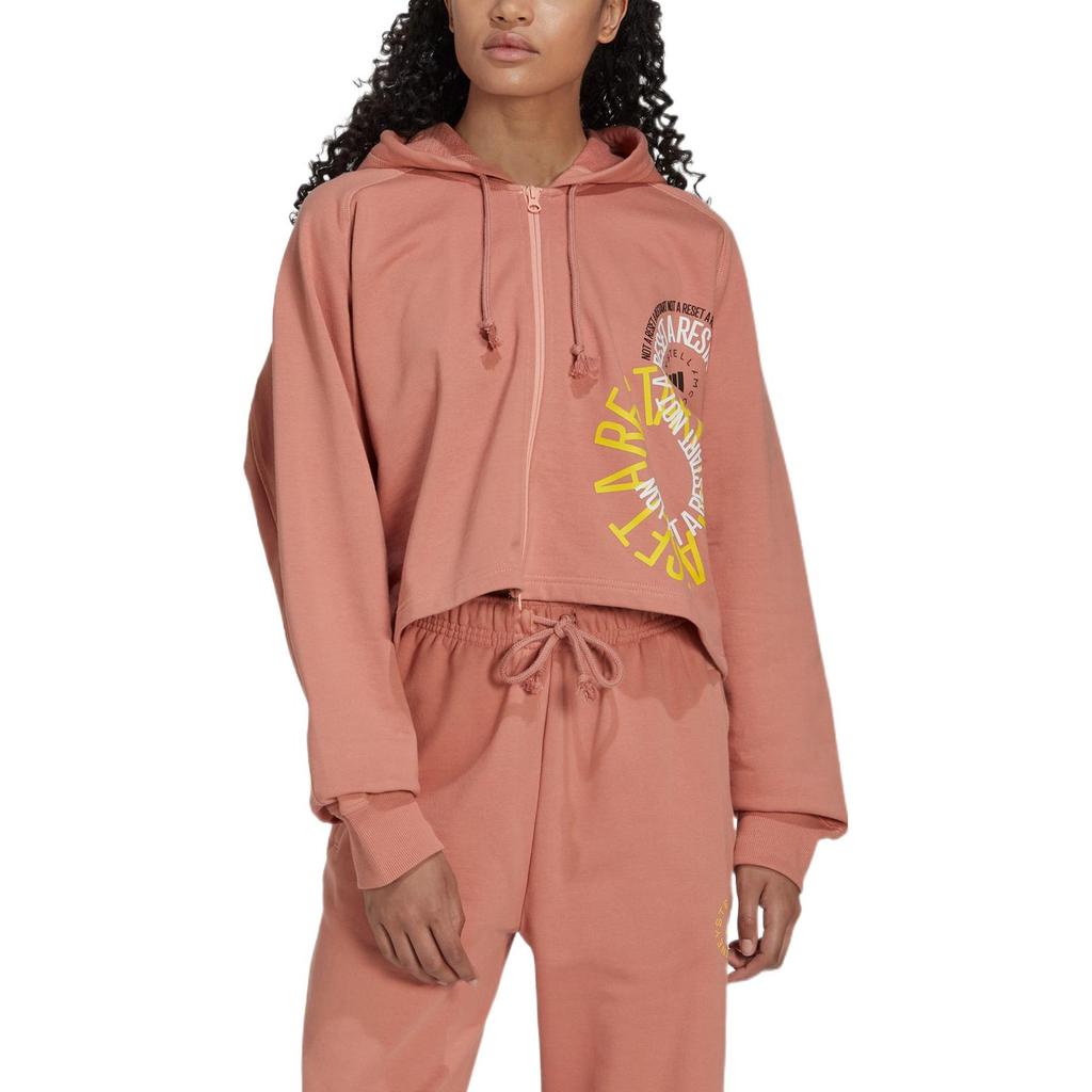 Adidas Jackets Women's Pink Hooded Moderate Other IB5891