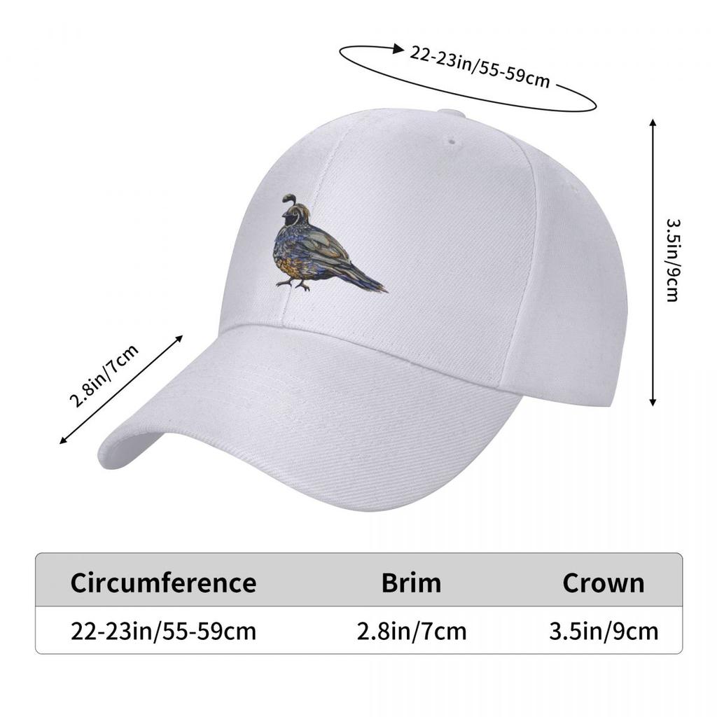 California Quail Baseballkappe, militärische taktische Kappe, Golfkappen für Damen und Herren