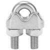 10pcs 1/4 Inch M6 Stainless Steel Wire Rope Cable Clip Clamp U Bolt Saddle Fastener