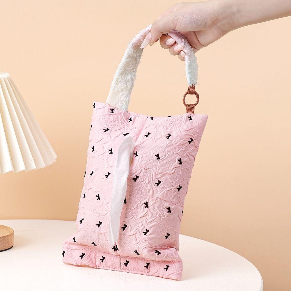 Hanging Design Car Paper Holder Portable Tissue Storage Cover Multifunctional Hanging Tissue Box