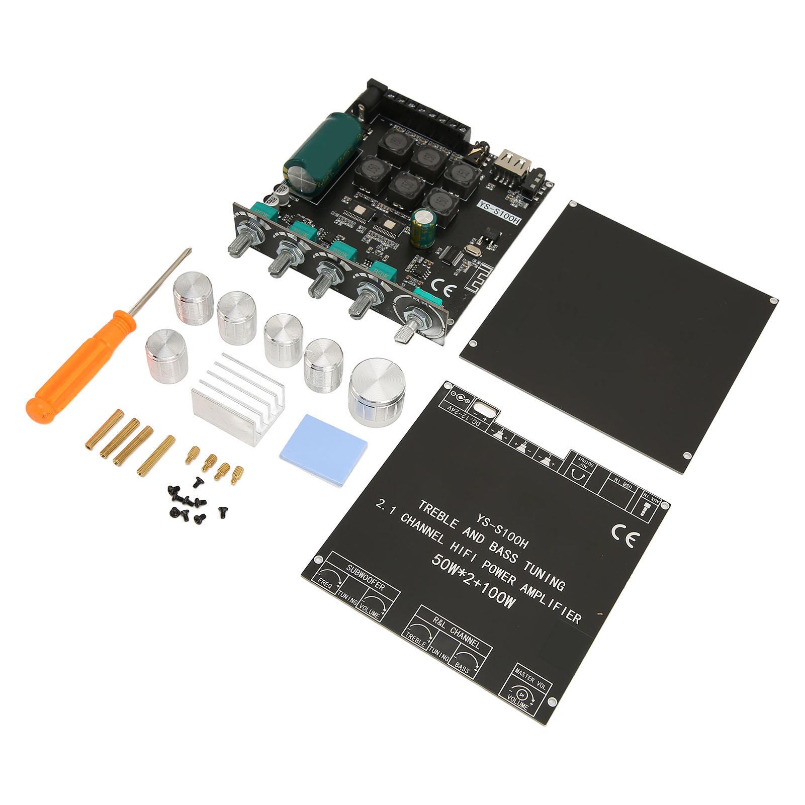 

Digital Power Amplifier Module 2.1 Channel Stereo Bluetooth 5.1 Sound Power Amplifier Module with