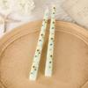 25cm European-Style Long Stem Printed Smokeless Candles for Romantic Dinners and Weddings