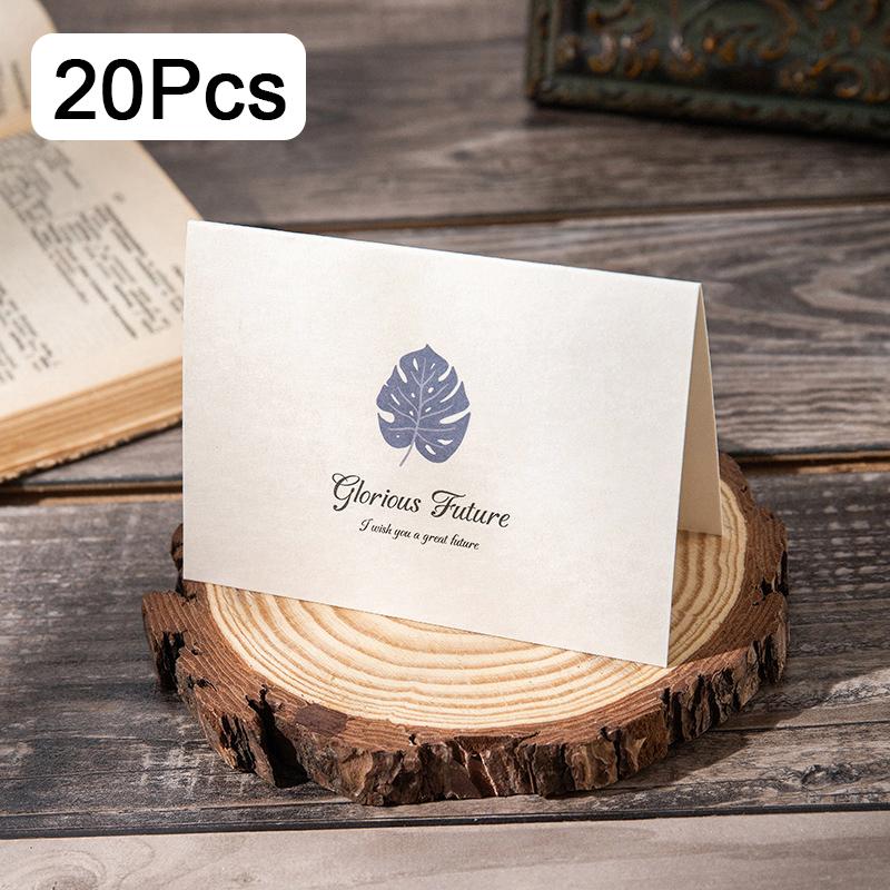 1Pc Message Cards Wedding Party Invitation Greeting Card Envelope Set Birthday Cards With Botanical Patterns