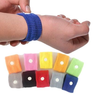 2 Pcs/Pair Travel Bracelet Adjustable Anti Nausea Wristbands Car Motion Sea Sick Ship Plane