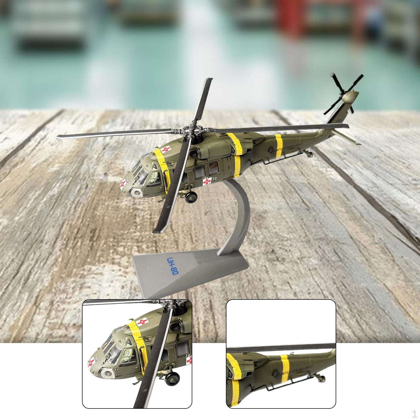 

1:72 Вертолет UH-60 Модель Штурмовик Игрушка Самолет для Ролевых Игр с Подставкой для Демонстрации для