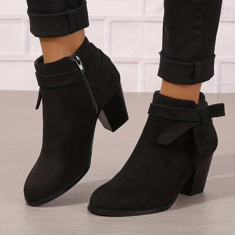 Women's Ankle Boots | Winter Fashion | Comfortable | Casual Wear | Zipper Closure