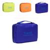 Spacious Travel Cosmetic Bag Cube Shaped High Density Oxford Cloth For Bathroom Bedroom
