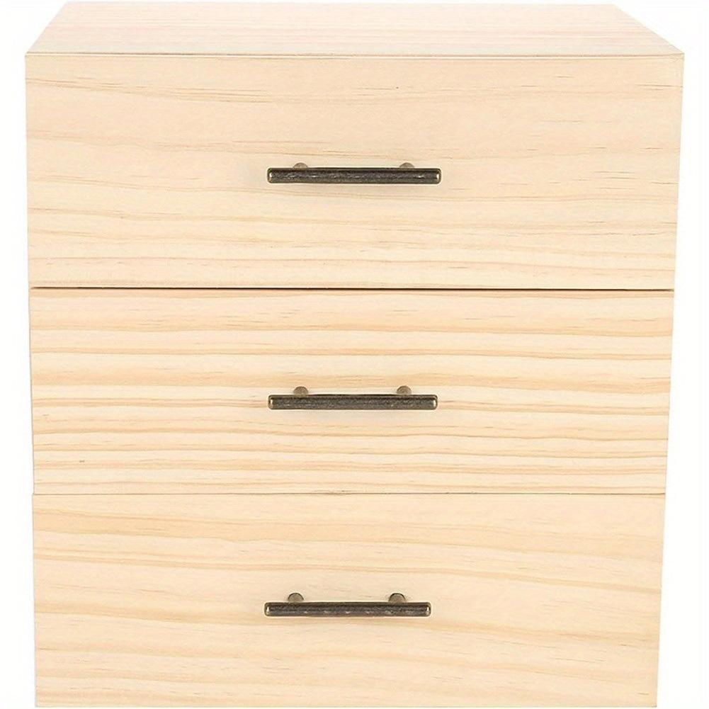 90-Slot Wooden Organizer Box 3-Layer Drawer Case Organizer Essential Oils Storage Organizer Keep Your Oil Safe & Space Saver