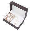 Business   Women Watch Bracelet Necklace Set Anniversary Birthday Gift Jewelry Set