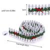 Christmas Tree Fences Miniature Fence, 2026 Christmas Tree Wooden Fairy Garden Accessories With LED Light Small Fence Props