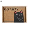 Covor de podea Pisica de desene animate Degetul mijlociu Dispise Go Away Covor de baie Absorbție de apă Home Decoearion Dormitor Covoraș de intrare