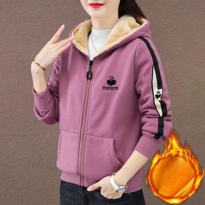 Loose Jacket Women's Long Sleeve Hooded Sweatshirt Sports Hoodie Tops
