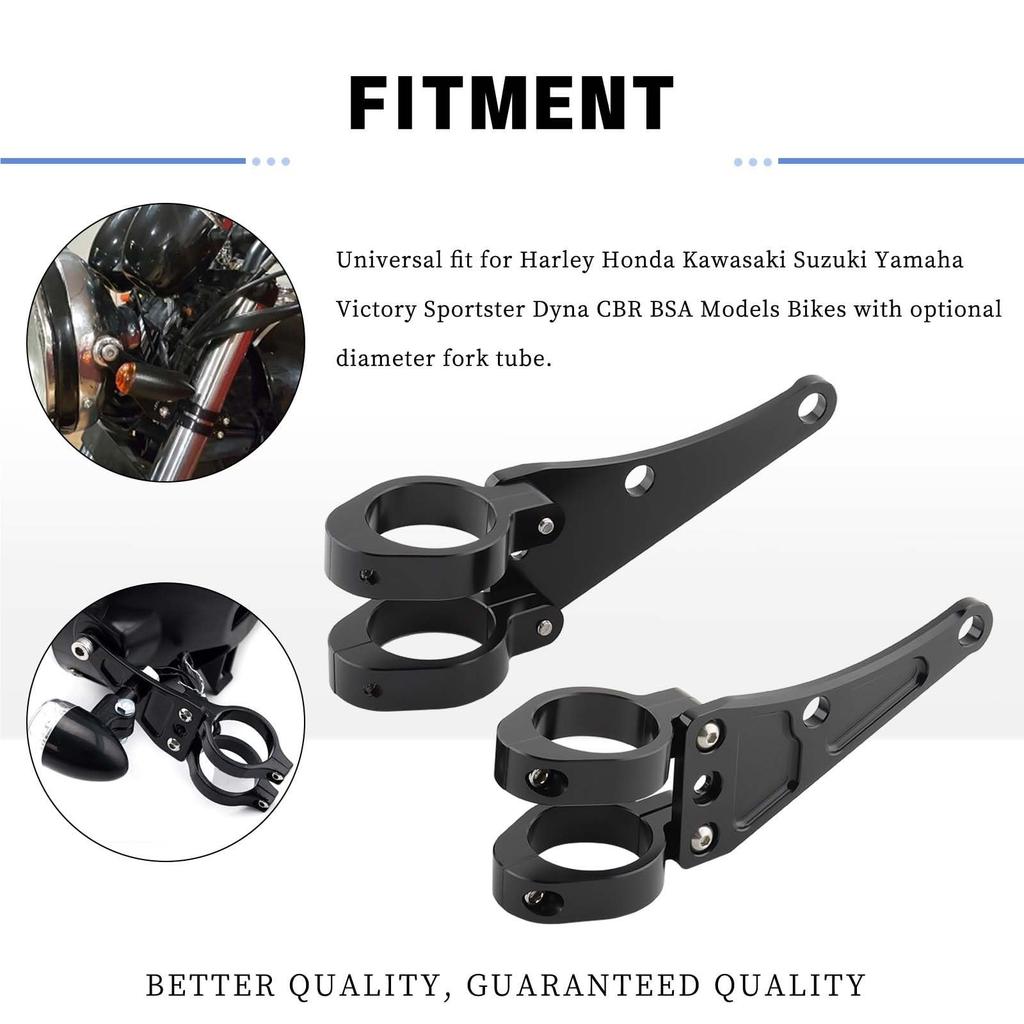 Headlight Bracket 33mm-58mm Headlight Bracket Mount Clamp Fork 54 49 45 41 37mm Motorcycle