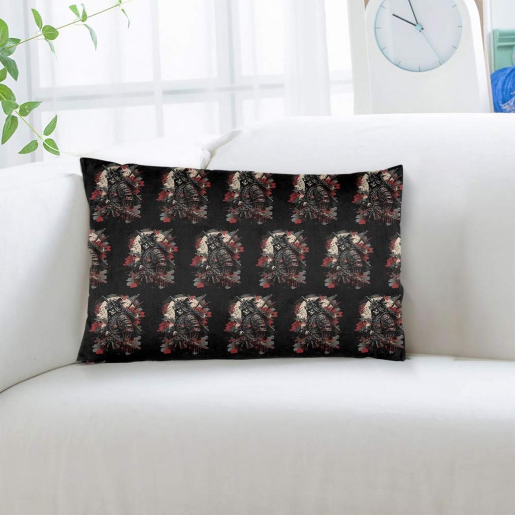Japanese Samurai Warrior Rectangle Pillowcase Cushion Cover Decor Bedroom Bed Home Comfort Throw Pillow