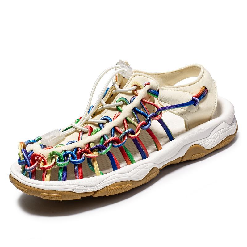 

Новые плетеные сандалии детские сандалии для детей среднего возраста мужские сандалии сандалии для детей старшего возраста пляжная обувь римские сандалии 37 камуфляжный