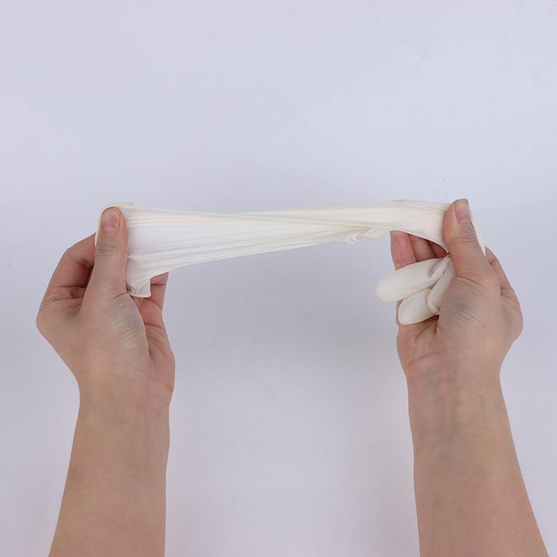50Pairs White Medical Gloves Disposable Sterile Rubber Latex Surgical Examination Packaging Special For Medical Care
