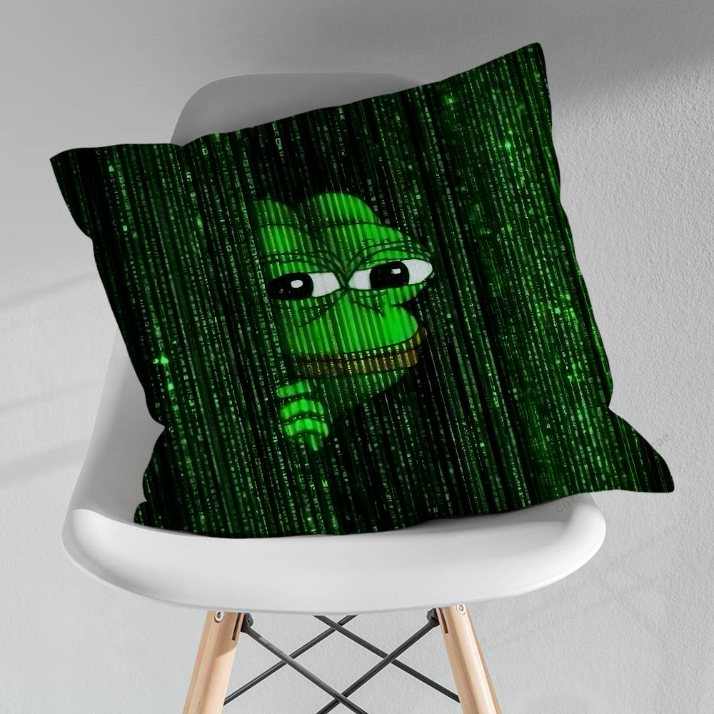 Frog Art PPepe Cartoon Pillow Case For 30x30cm45x45cm55x55cm For Home Bedroom Decoration And Protector