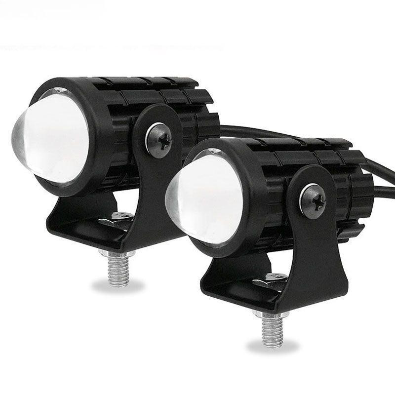 

2 шт. 12 Вт мотоциклетные прожекторы Водонепроницаемая лампа для вождения Двухцветный противотуманный прожектор для мотоцикла Грузовика Квадроцикла 2 Pcs