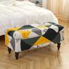 Geometric Storage Ottoman Cover Stretch FootStool Cover Folding Chair Slipcovers for Living Room Furniture Protector