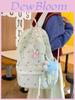 Embroidered Backpack For Girls With Waterresistant Nylon Material For Casual Travel