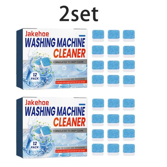 Jakehoe washing machine cleaning effervescent tablets decontamination and descaling fresh fragrance roller wave wheel universal 12pcs