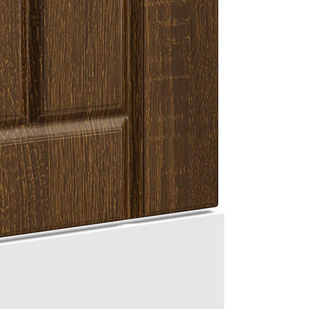Dishwasher Panel Lucca Brown Oak Effect Wood Material