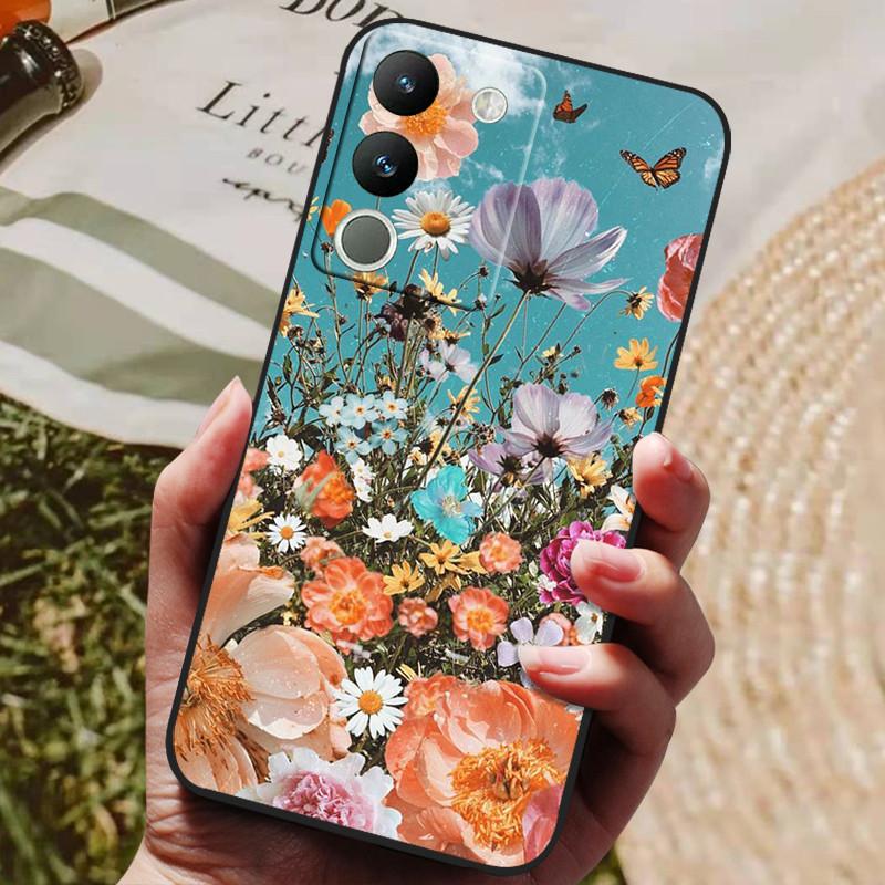Pro Vivo V29e 5G Pouzdro Nová Móda Roztomilý Kreslený Luxusní Měkký Silikonový Kryt Pro VIVO V29e 5G 6.67" V2317 Nárazuvzdorné Funda Coque