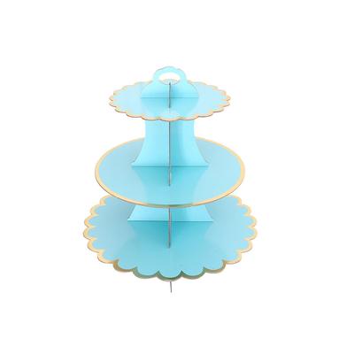 3-Tier Cake Stand Cupcake Mousse Snacks Food Display Holder Home Festival Wedding Anniversary Table Decoration Tray