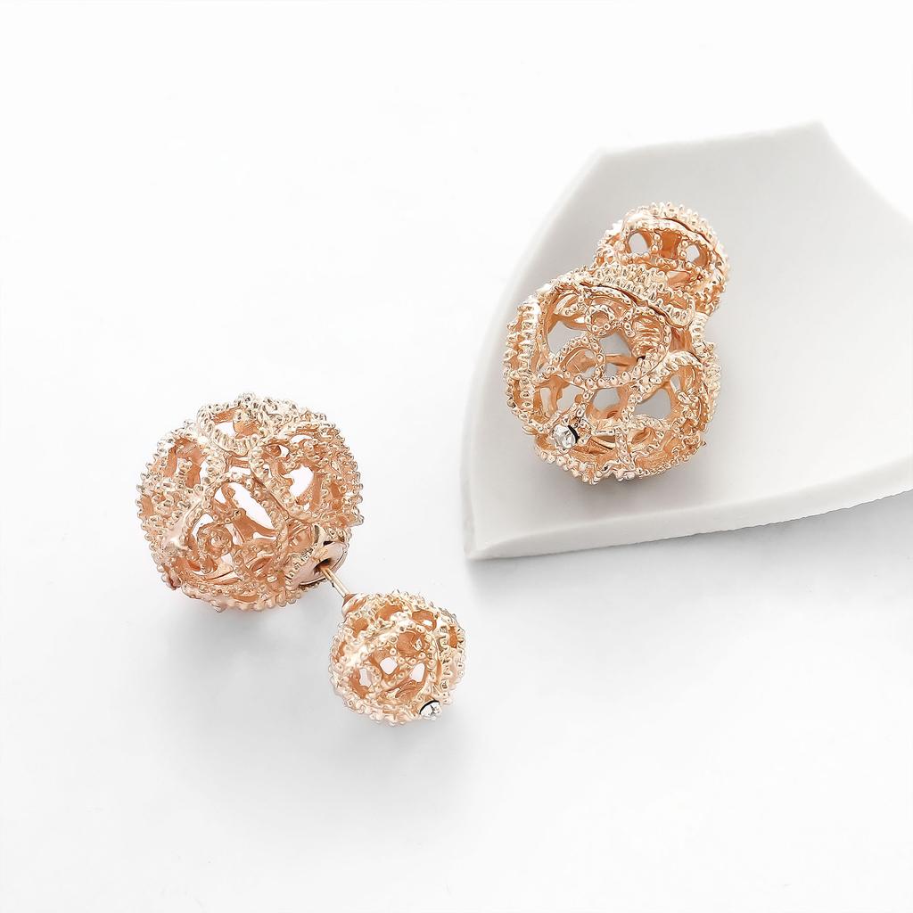 Cercei Stud Personalizați, Cercei Stud la Modă din Aliaj cu Design Simplu și Plasă Golită