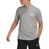 Adidas T Shirts Men's Gray Crew Neck Moderate Straight Fit GT5555