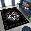 Dark Occult Pentagram Ritual Theme Indoor Rug Allseason Carpet For Bedroom Study Home Decor Halloween Gift