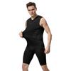 Men Fitness Vest Round Neck Sleeveless Sport Tops Breathable Fabric Camisole Vitality Enhancing Body Shaper