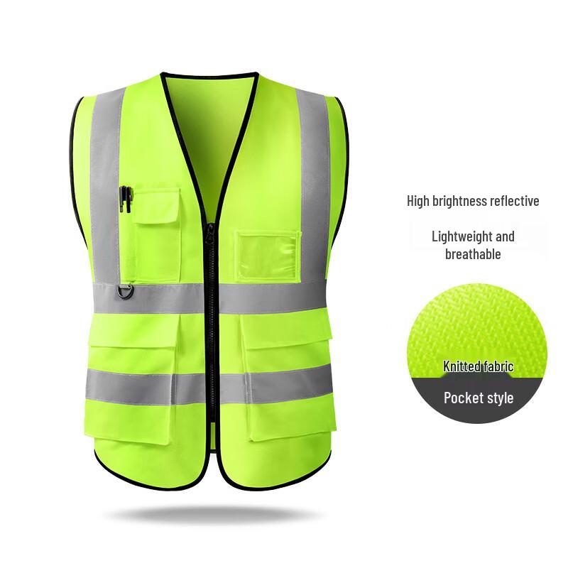 Multi-Pocket Reflective Safety Vest