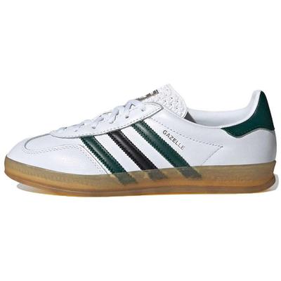 Sneakers Gazelle Indoor Bianche Verde Collegiale da Donna Bianco Nuvola Nero Core IE2957
