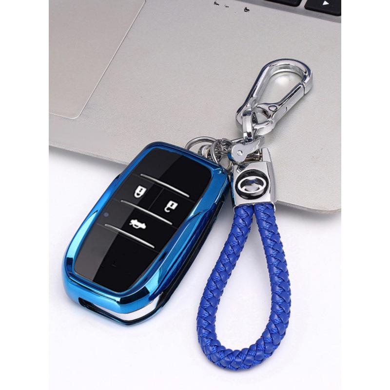 Compatible Folding Key Case for Toyota Vios, Yaris, Camry, and Corolla with Aftermarket Key Bag Buckle.