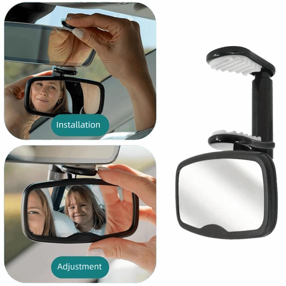 Wide Angle Car Baby Rearview Mirror Shatterproof Safety Baby Observation Mirror Forward Facing