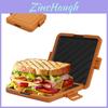 Microfiber Silicon Toast Pan For Breakfast Sandwich And Hot Dog Cooking
