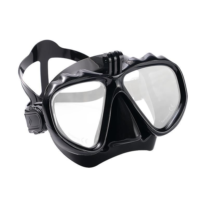 

High definition light transmission large frame ultra wide field of view waterproof and anti-fog myopia diving goggles regular чёрный