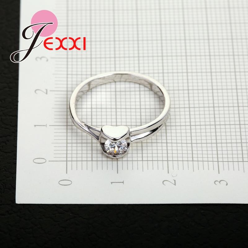925 Silvers Personality Square Shaped Crystal Ring Beautiful Woman Man Wedding Engagement Jewelry