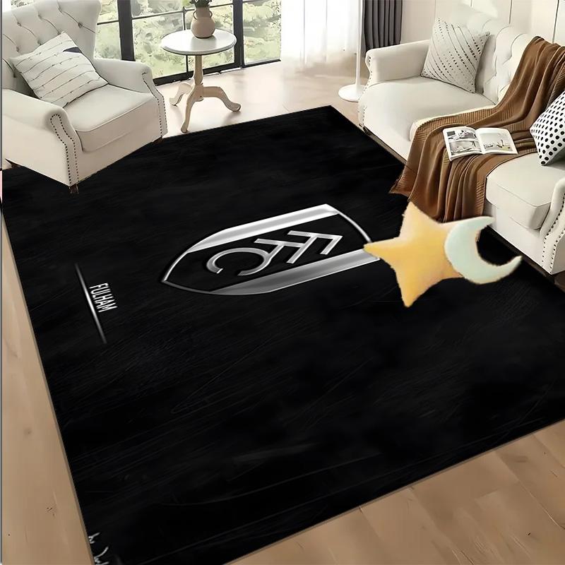 1PC Fulham Football Crest Floor Mat for Living Room, Game Rooms, Office, Bedroom, Office Floor Mat Playful Design, Christmas fan gifts